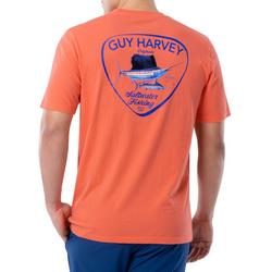 Mens Solid Salt Water Fishing Short SleeveT-Shirt
