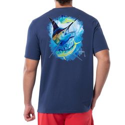 Guy Harvey Mens Solid Fishing Short SleeveT-Shirt