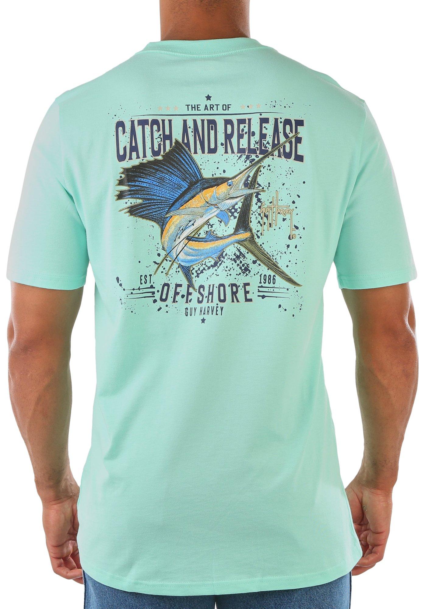 Mens Catch and Release Pocket Short Sleeve T-Shirt