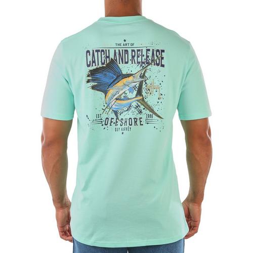 Mens Catch and Release Pocket Short Sleeve T-Shirt