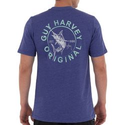 Guy Harvey Mens Circle Marlin Short Sleeve T-Shirt