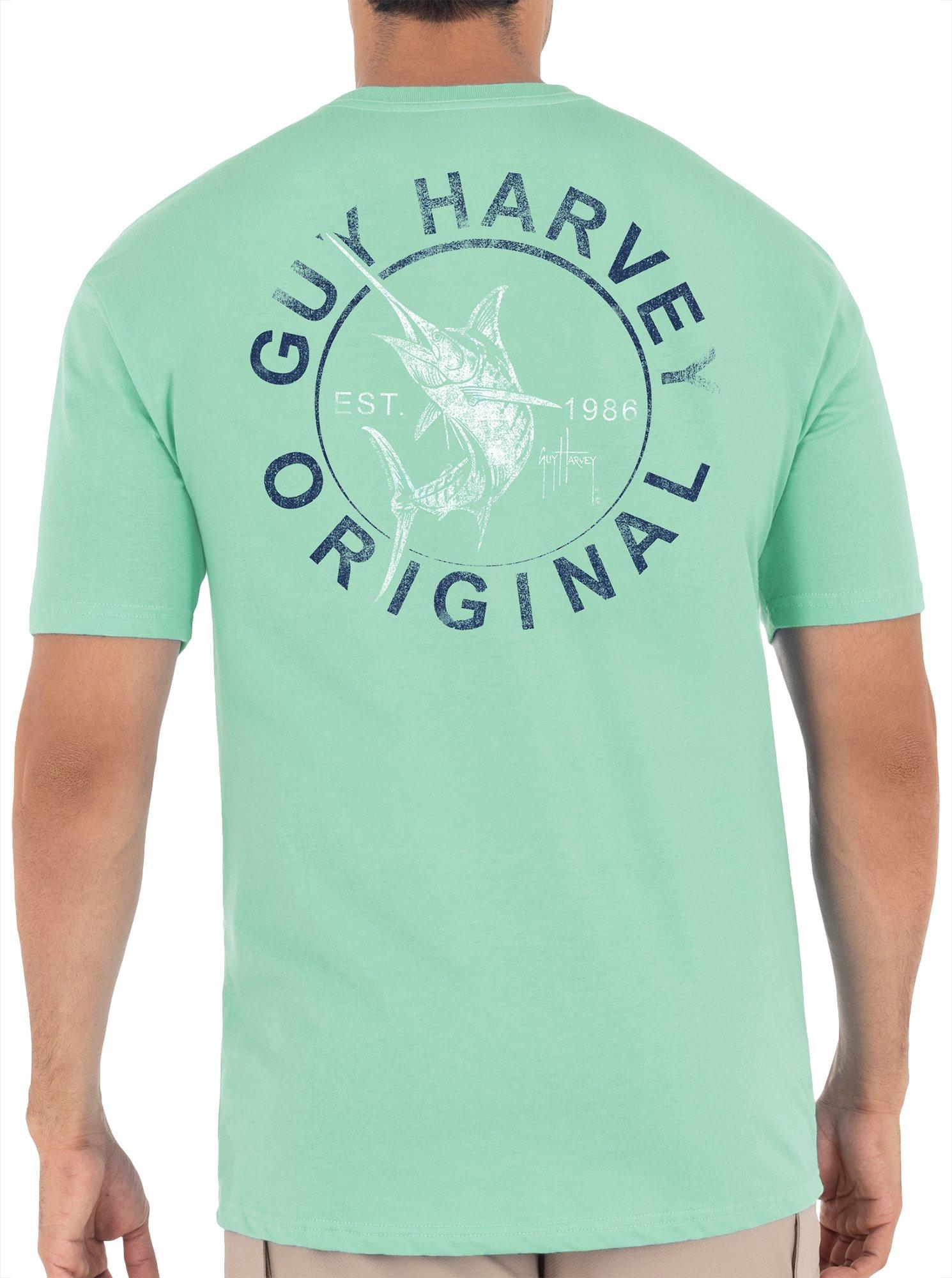 Guy Harvey Mens Circle Marlin Short Sleeve T-Shirt