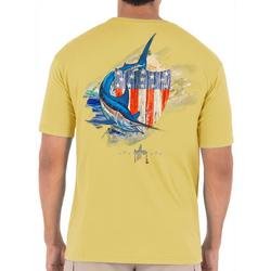 Mens Patriotic Shield Marlin T-Shirt
