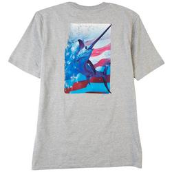 Mens Swords & Flags Heathered T-Shirt