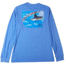 Guy Harvey Mens Swordfish Long Sleeve Pocket T-Shirt