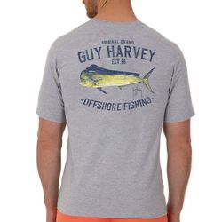 Guy Harvey Mens Offshore Fishing Pocket Short Sleeve T-Shirt