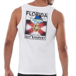Guy Harvey Mens Florida Flag Tank