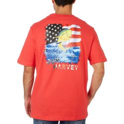 Guy Harvey Mens Americana Jump Short Sleeve T-Shirt