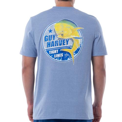 Guy Harvey Mens Tight Lines Short Sleeve T-Shirt