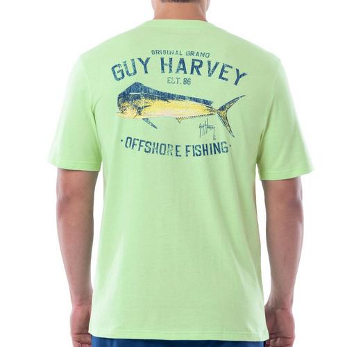 Guy Harvey Mens Offshore Fishing Pocket Short Sleeve