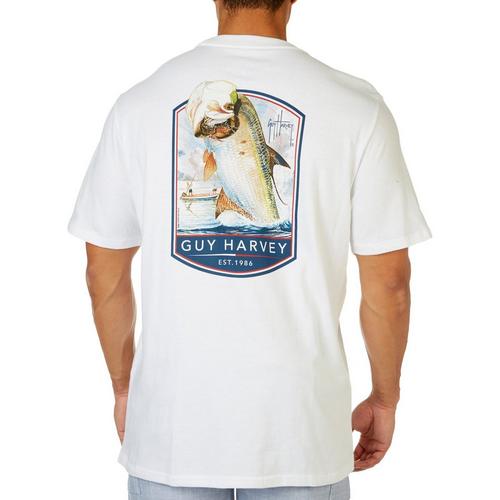 Guy Harvey Mens Fish Chest Pocket Short SleeveT-Shirt