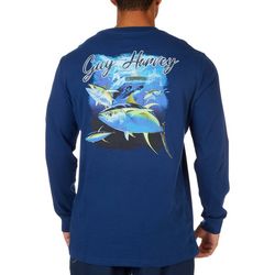 Guy Harvey Mens Yellow Fin Tuna  Long Sleeve T-Shirt