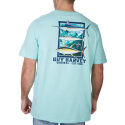 Guy Harvey Mens Big Sail Slam Short Sleeve T-Shirt