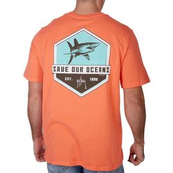 Guy Harvey Mens Save Our Oceans Mako Short Sleeve T-Shirt