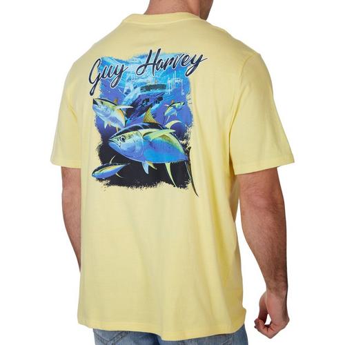 Guy Harvey Mens Yellow Fin Tuna Short Sleeve