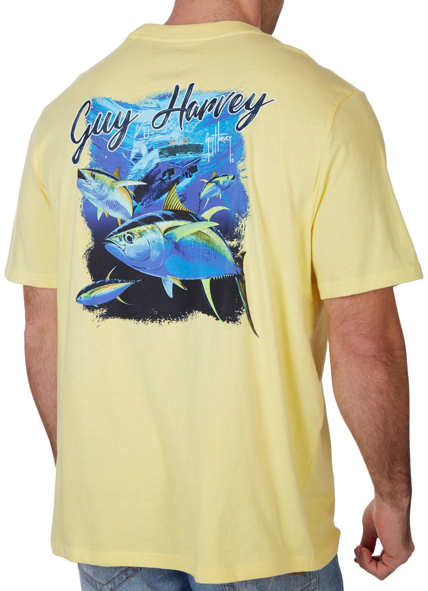 Mens Yellow Fin Tuna Short Sleeve pocket T-Shirt