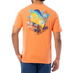 Guy Harvey Mens Mahi Palms Graphic Short Sleeve T-Shirt