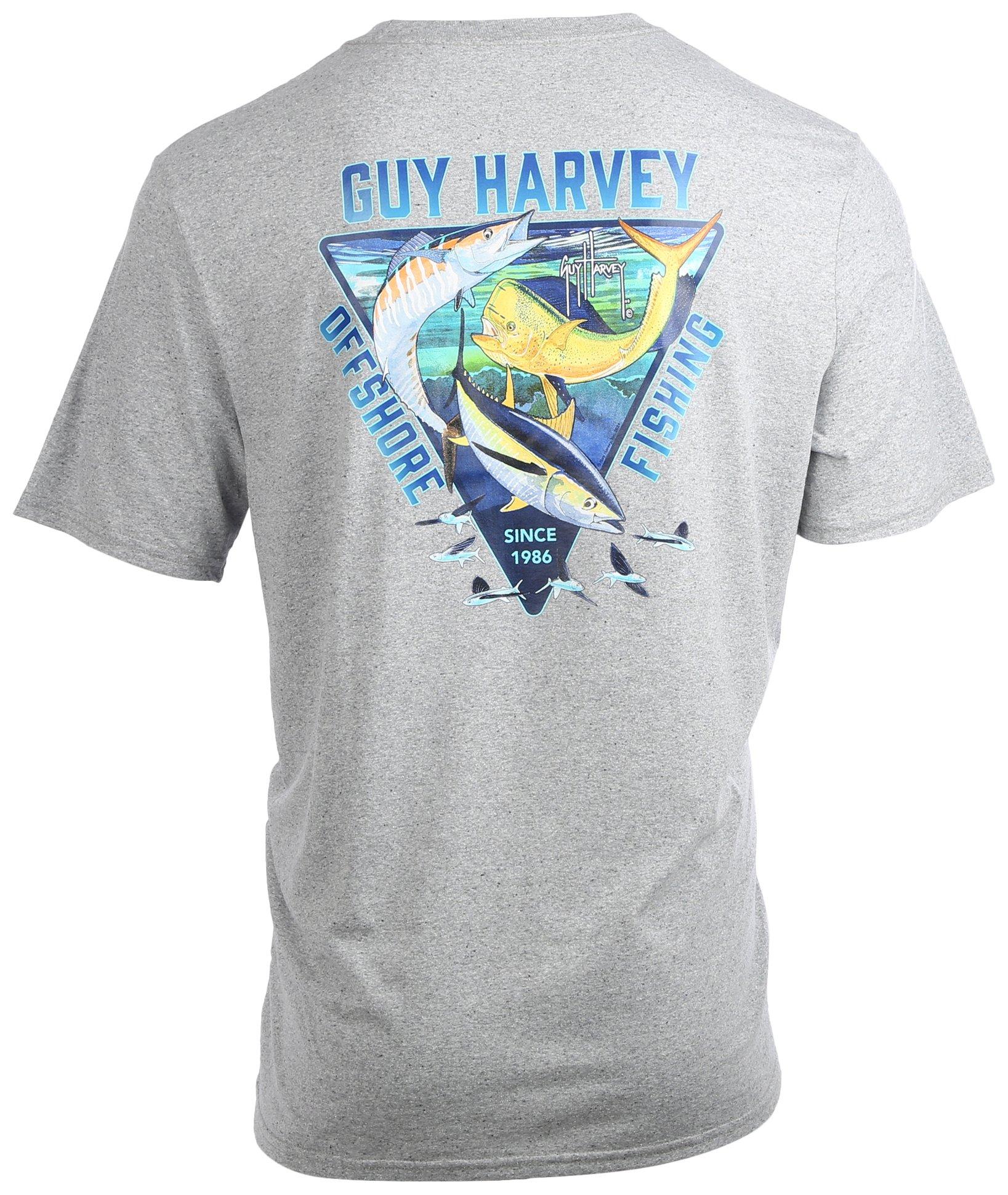 Guy Harvey Mens Trifecta Short Sleeve T-Shirt