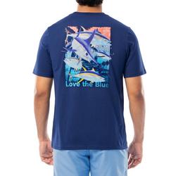 Mens Tropical Sword Graphic Short Sleeve T-Shirt