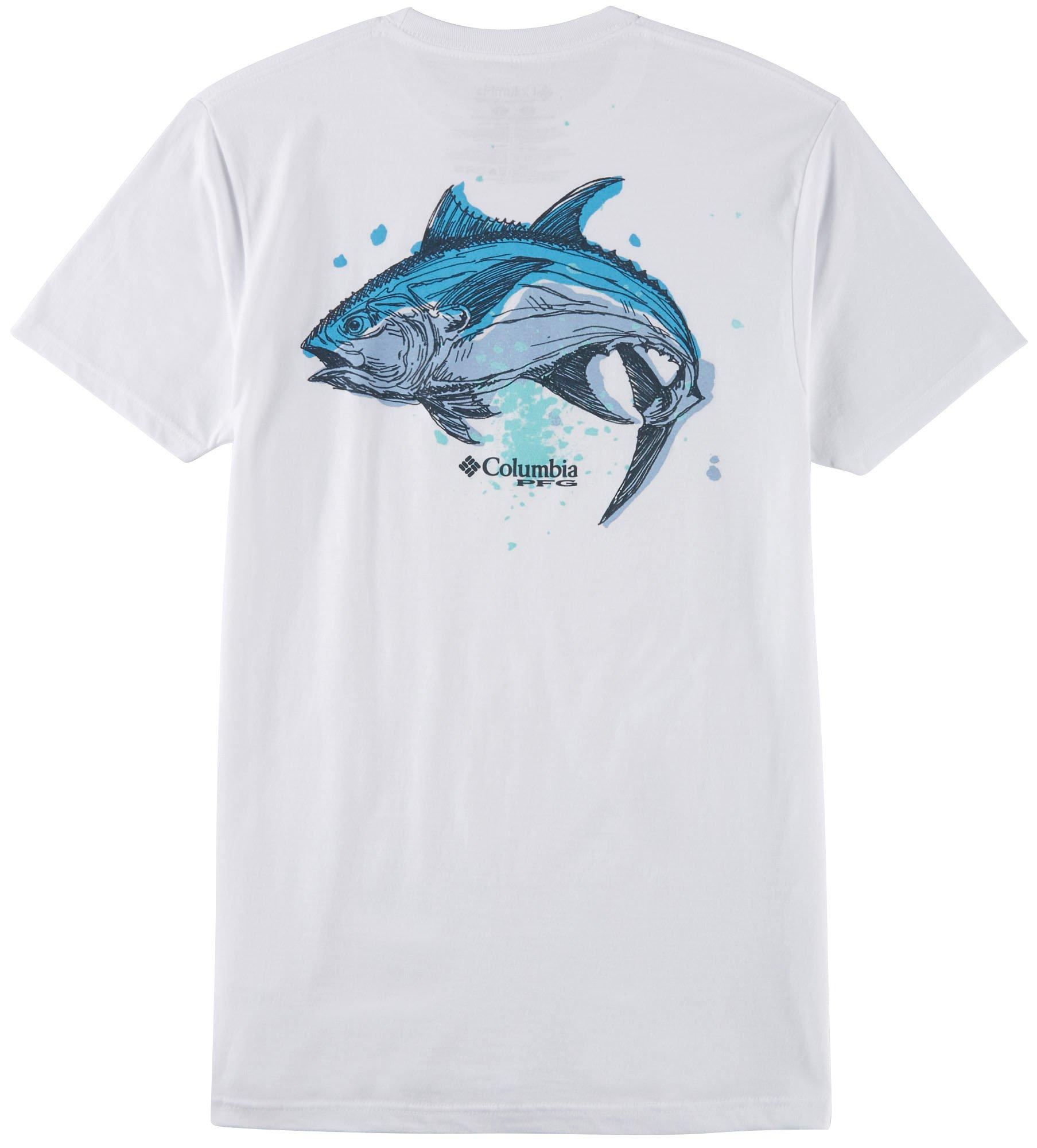 Columbia Mens PFG Fish Graphic Short Sleeve T-Shirt