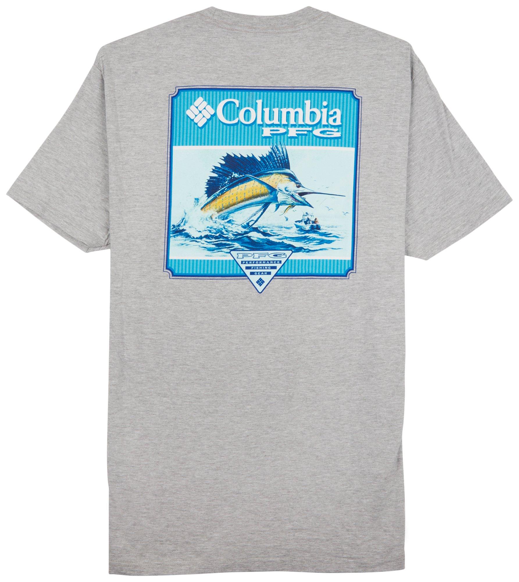 PFG Columbia Mens Winning Sail Short Sleeve T-Shirt