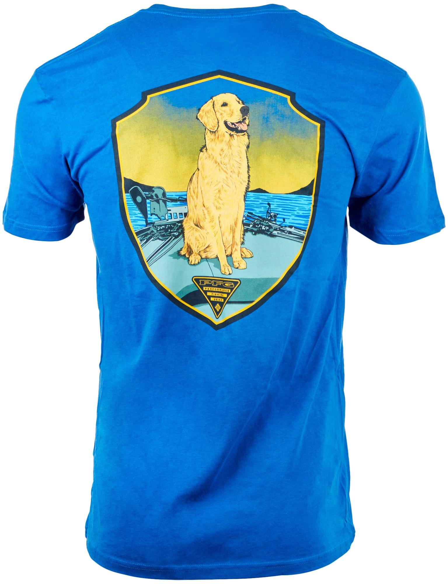 PFG Columbia Mens Goldie Dog Short Sleeve T-Shirt