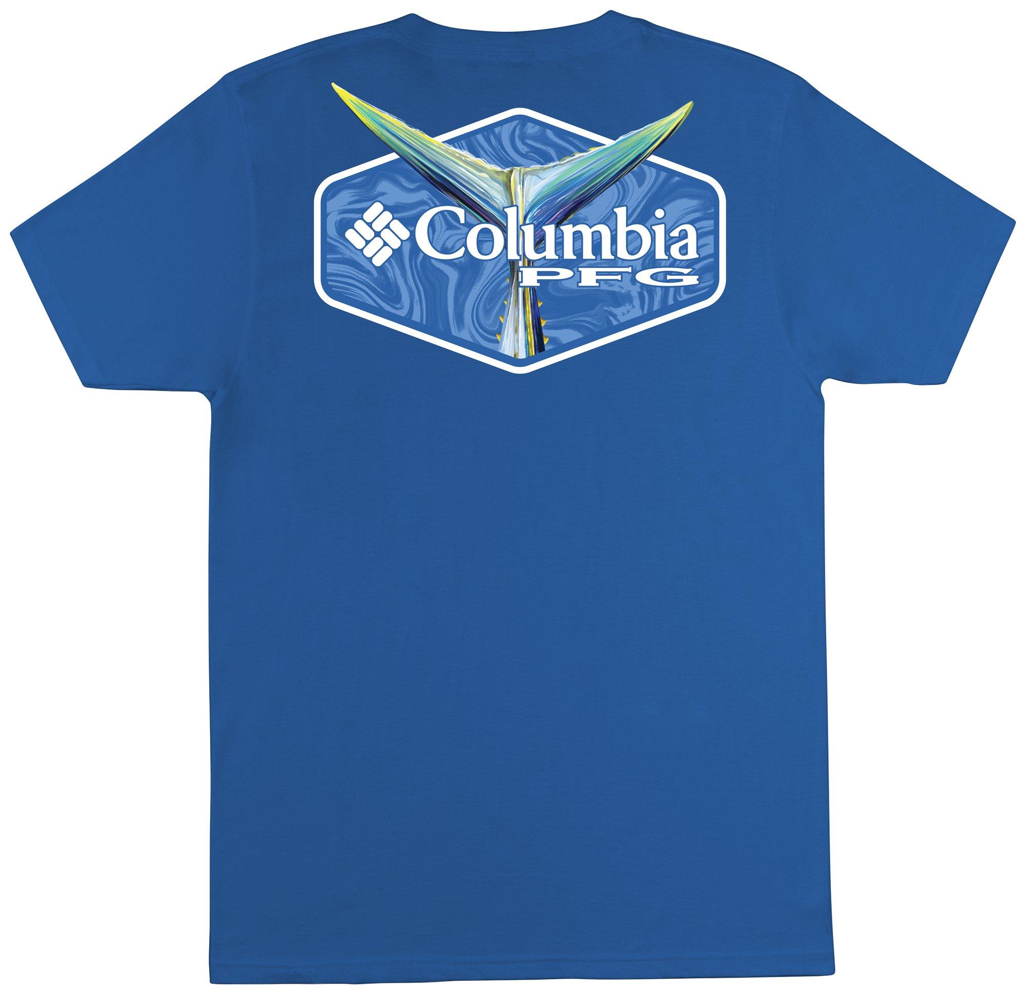 Columbia Mens PFG Sail Solid Graphic T-Shirt - Black - Large