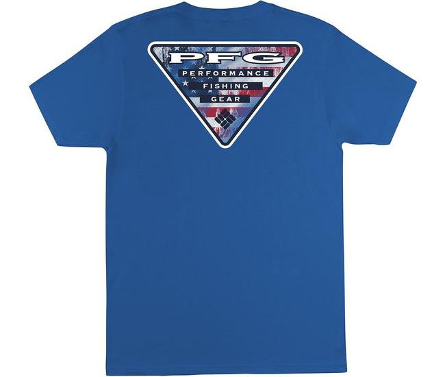 Columbia Mens PFG Columbia Duke T-Shirt - Vivid Blue - Large