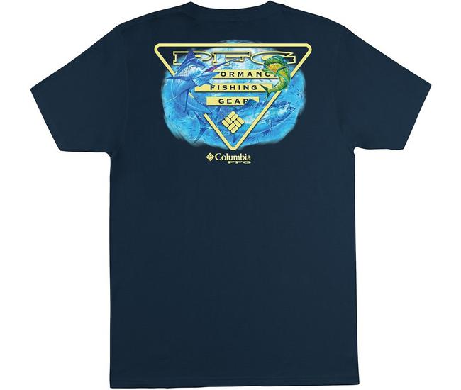 Columbia, Shirts, Columbia Pfg Mens Fishing Tee Shirt Navy Blue Size Xl