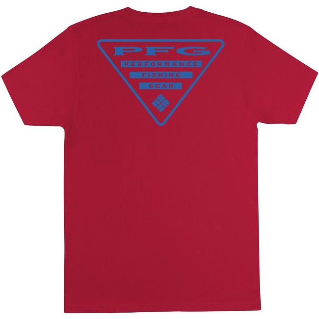 Columbia Mens PFG Triangle T-Shirt - Red - Large