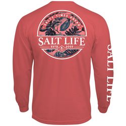 Salt Life Mens Paradise Seas Long Sleeve Pocket T-Shirt