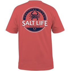 Salt Life Mens Americana Back Fin Short Sleeve T-Shirt