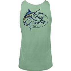 Salt Life Mens Live Salty Marlin Sleeveless T-Shirt