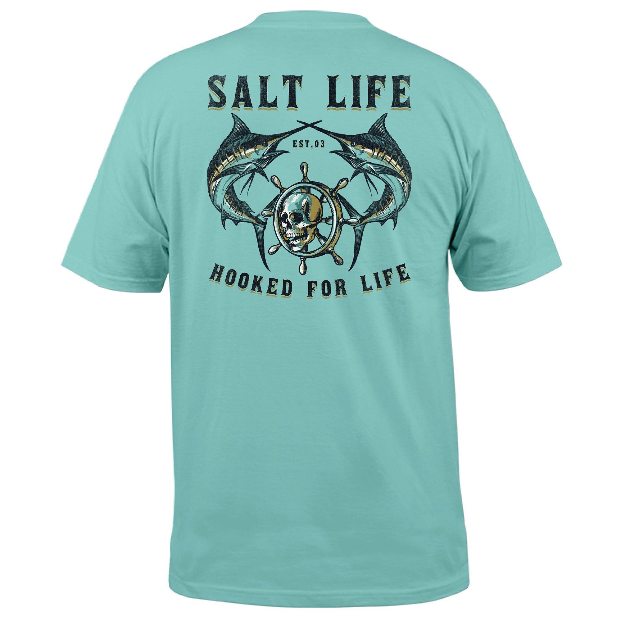 Salt Life Mens Hooked For Life Short Sleeve T-Shirt