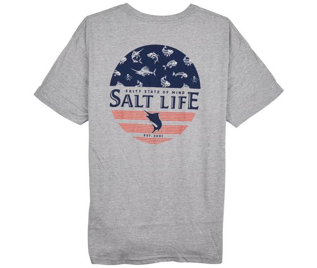 Salt Life Men's Salty Honor Bones Short Sleeve Tee