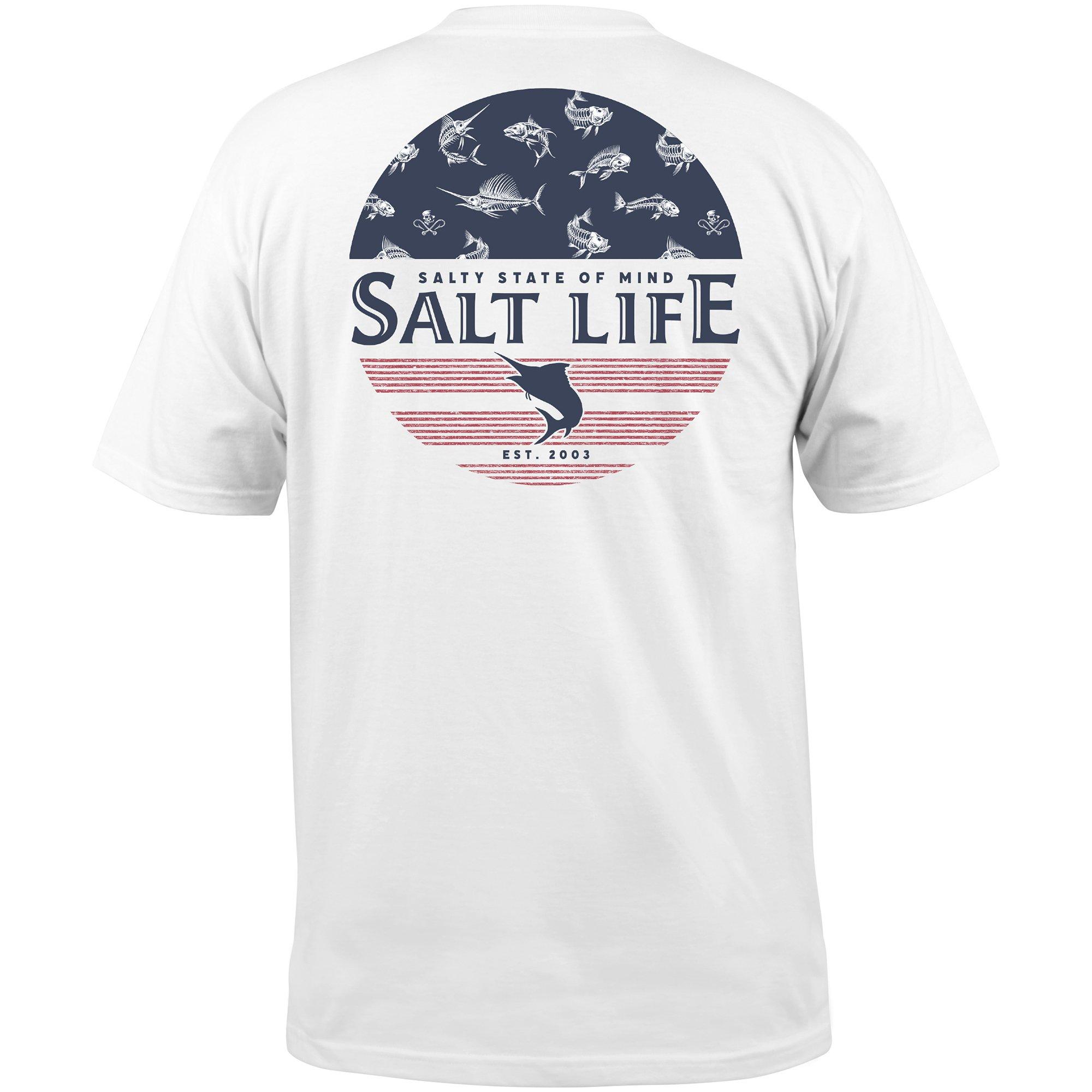 Salt Life Mens Salty State Short Sleeve Pocket T-Shirt