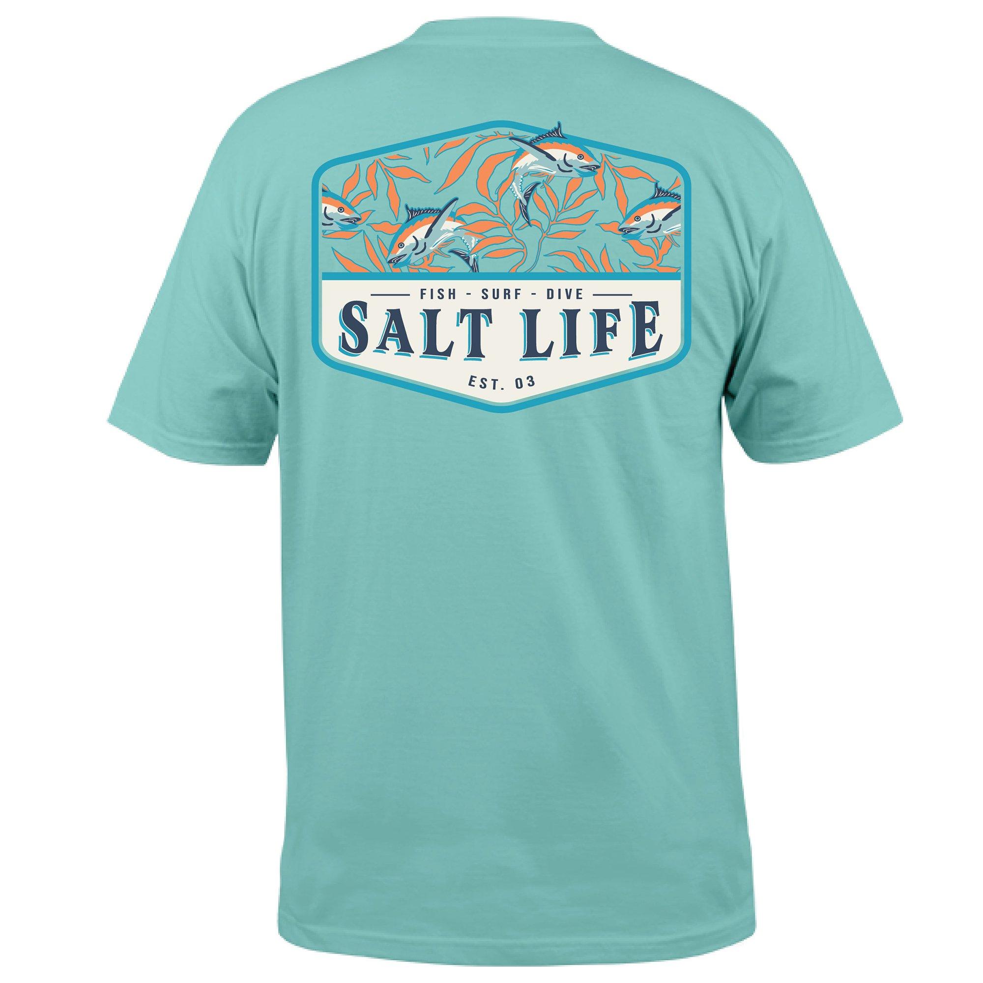Mens Salty Hide N Sea Short Sleeve T-Shirt
