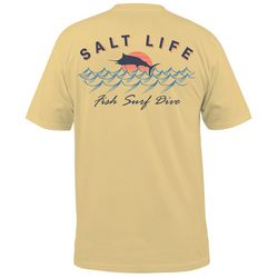 Salt Life Mens Sunset Jumpers Short Sleeve Pocket Tee