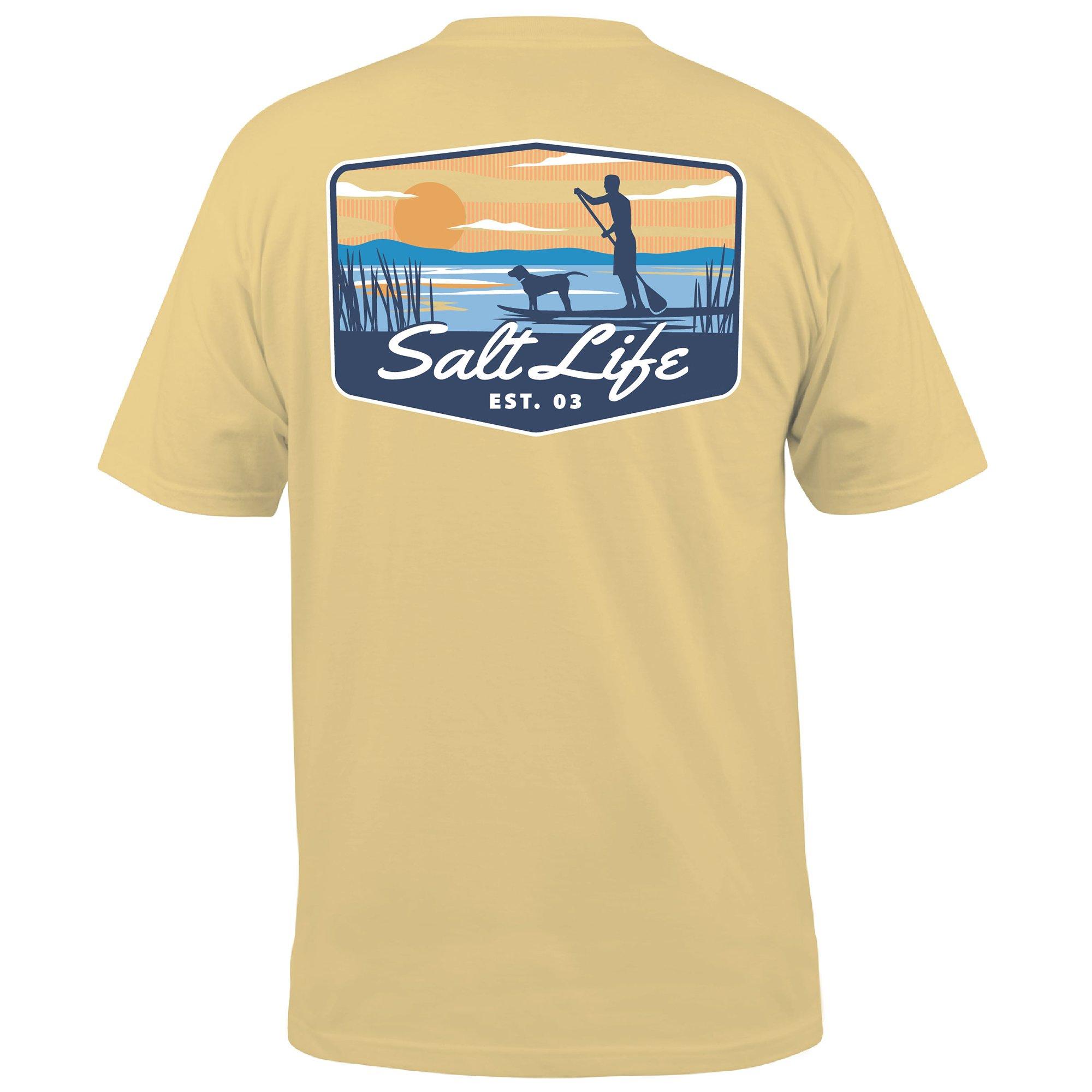 Mens Salty Dog Paddle Short Sleeve T-Shirt