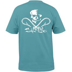 Salt Life Mens Skull Hooks Short Sleeve T-Shirt