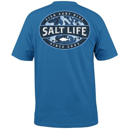 Salt Life Mens Atlas Badge T-Shirt