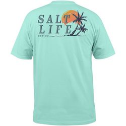 Salt Life Mens Leaning Palms Short Sleeve T-Shirt