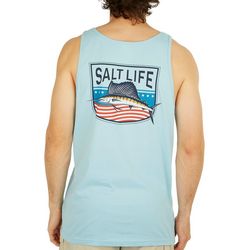 Salt Life Mens Solid Americana Freedom Tank Top