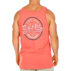 Mens Livin Salty Solid Muscle Tank Top