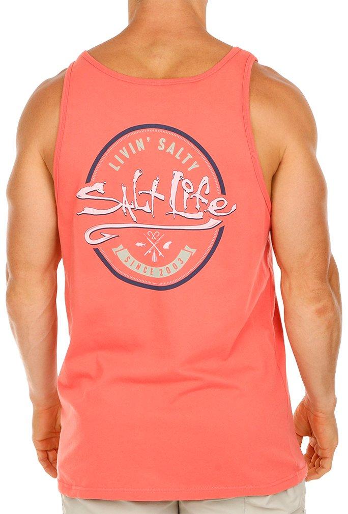 Mens Livin Salty Solid Muscle Tank Top