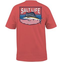Salt Life Mens Freedom Sail Short Sleeve Pocket T-Shirt