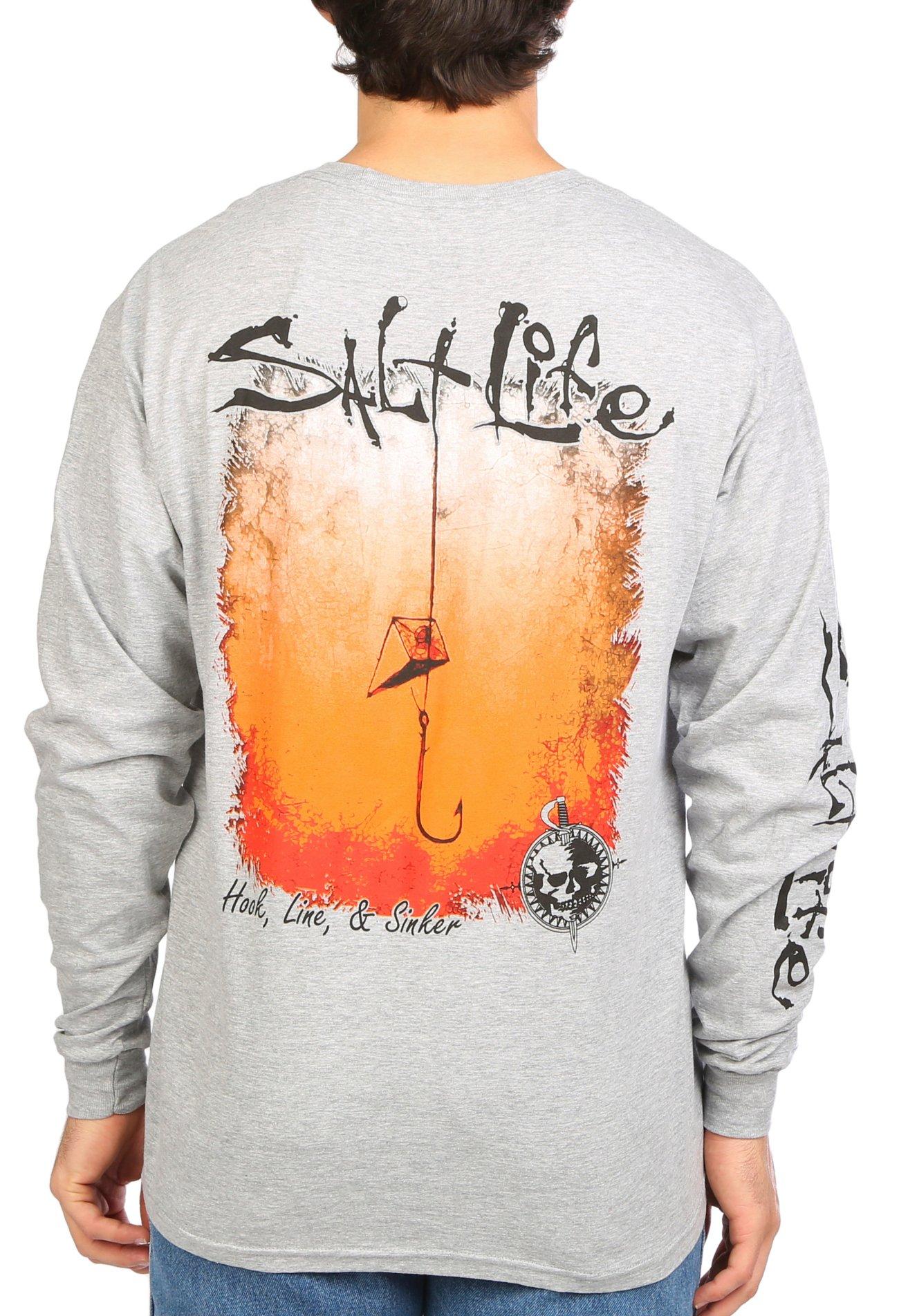 Salt Life Mens Hook, Line & Sinker Long Sleeve T-Shirt