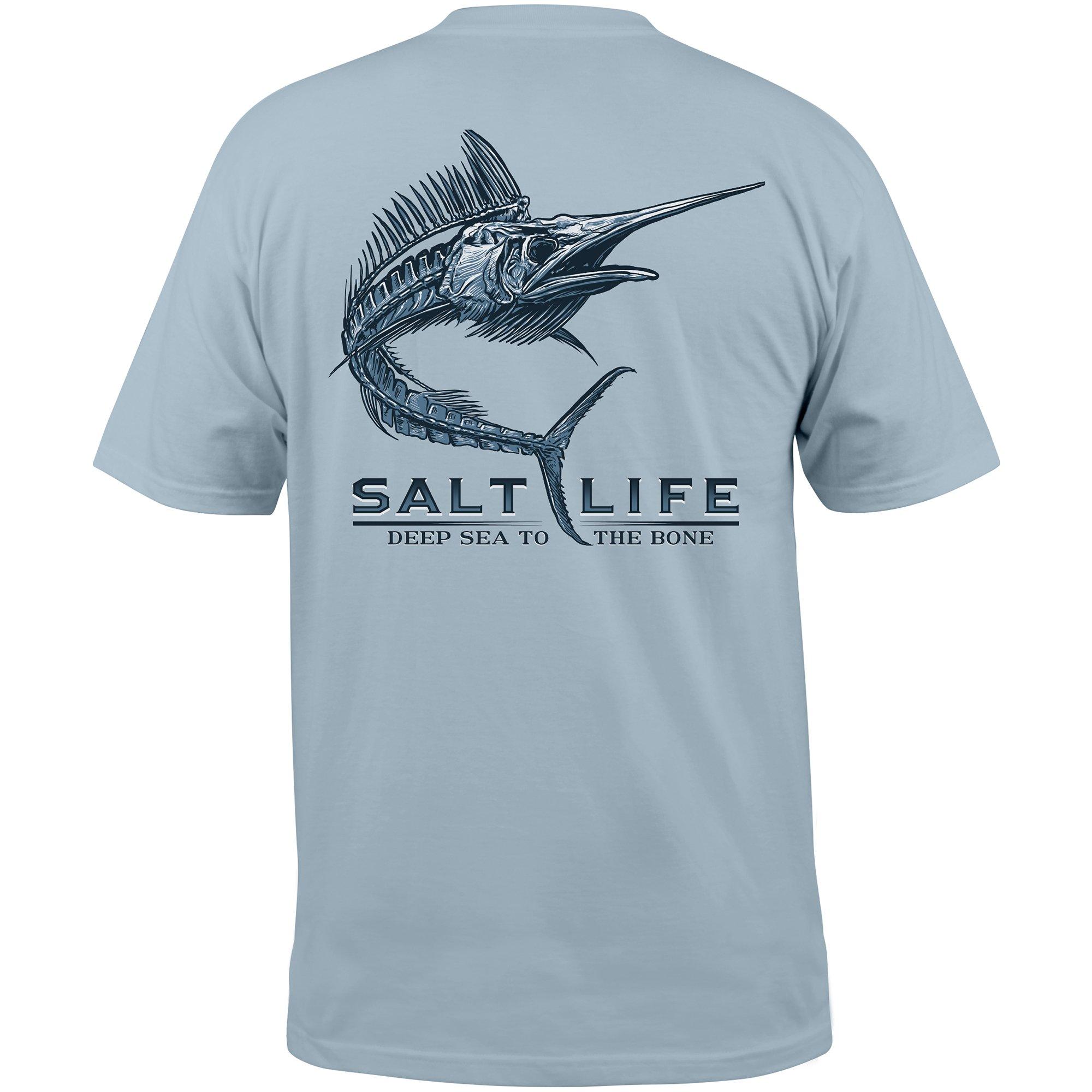 Salt Life Mens Skelebonz Short Sleeve Pocket Tee