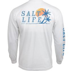 Salt Life Mens Leaning Palms Long Sleeve Shirt