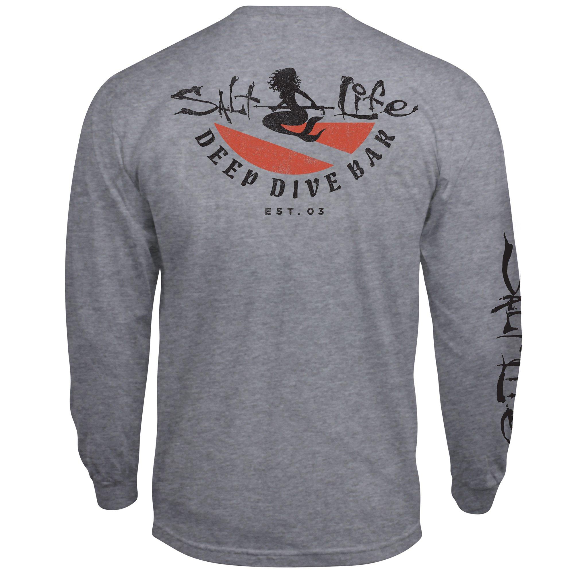 Salt Life Deep Dive Bar Heather Long Sleeve T-Shirt